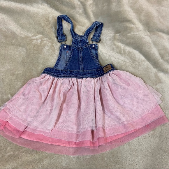 Jordache overall with pink layered skirt. Size 5 - Picture 5 of 10